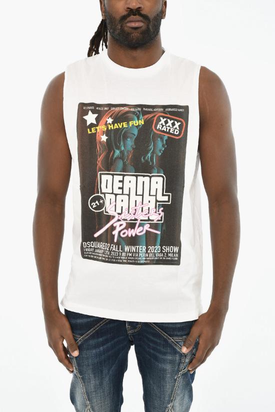  디스퀘어드2 반팔 티셔츠 S71GD1336 S23009 100 White