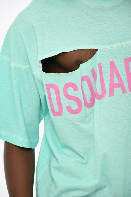  디스퀘어드2 반팔 티셔츠 S71GD1344 S22507 534 Blue - DSQUARED2