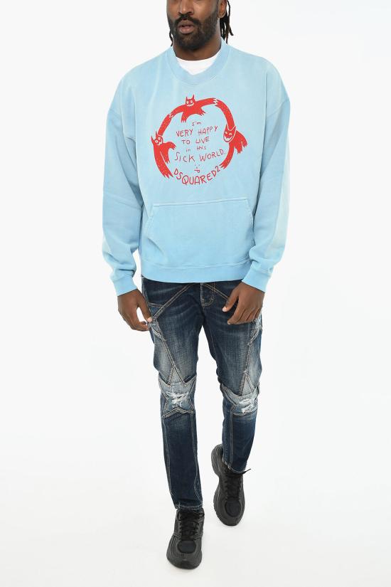  디스퀘어드2 긴팔 티셔츠 S74GU0734 S25030 472 Blue - DSQUARED2