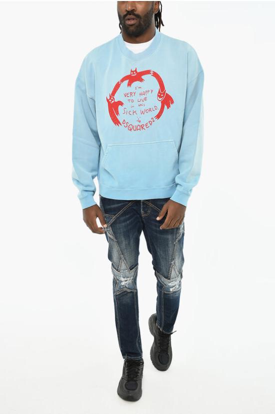  디스퀘어드2 긴팔 티셔츠 S74GU0734 S25030 472 Blue - DSQUARED2