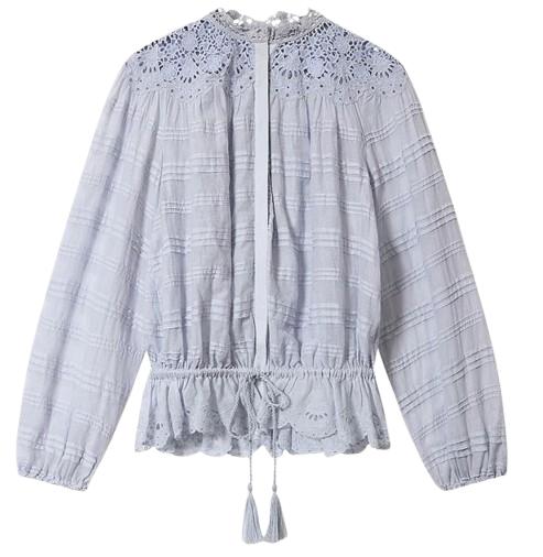 26SS 이자벨마랑 블라우스 26PHT0767FA D1J05E30LU Blue