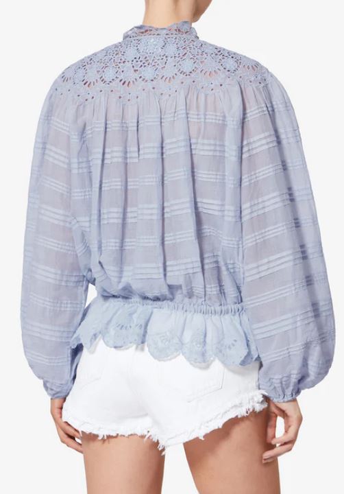 26SS 이자벨마랑 블라우스 26PHT0767FA D1J05E30LU Blue - ISABEL MARANT