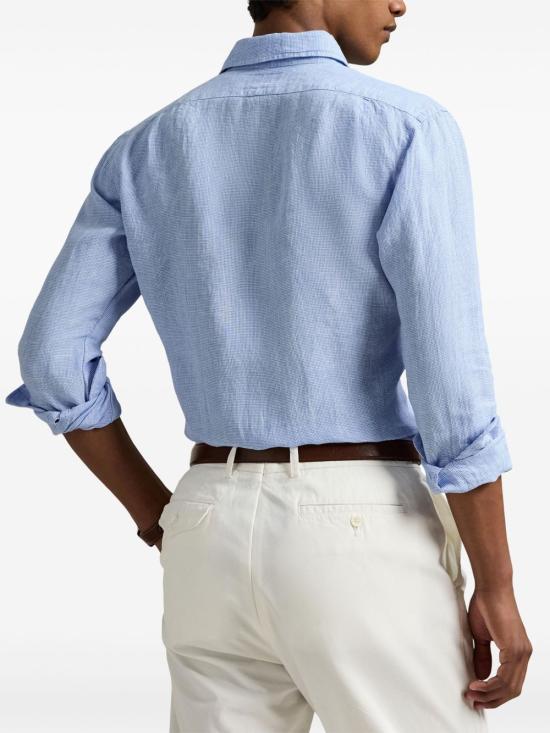 25SS 랄프 로렌 긴팔 셔츠 710968971 002 Blue - RALPH LAUREN