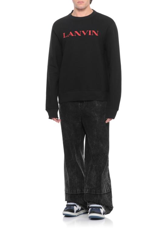 25FW 랑방 긴팔 티셔츠 RMSS0001 F300H2510 Black - LANVIN