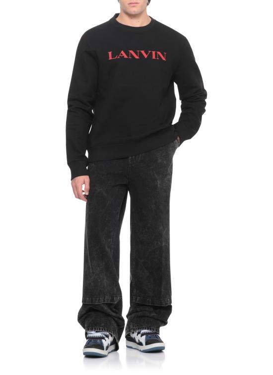 25FW 랑방 긴팔 티셔츠 RMSS0001 F300H2510 Black - LANVIN