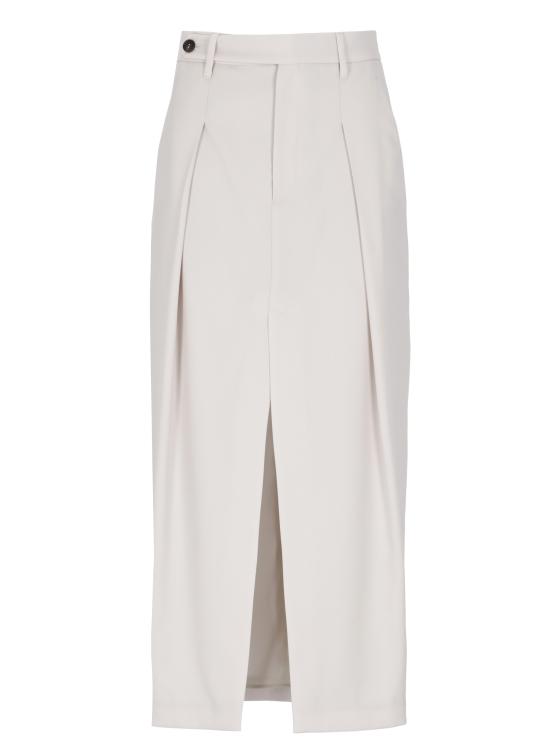 25FW 브루넬로 쿠치넬리 미디 스커트 MG513G3841 C4239 Ivory