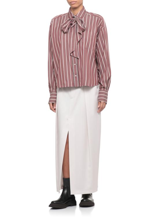 25FW 브루넬로 쿠치넬리 미디 스커트 MG513G3841 C4239 Ivory - BRUNELLO CUCINELLI