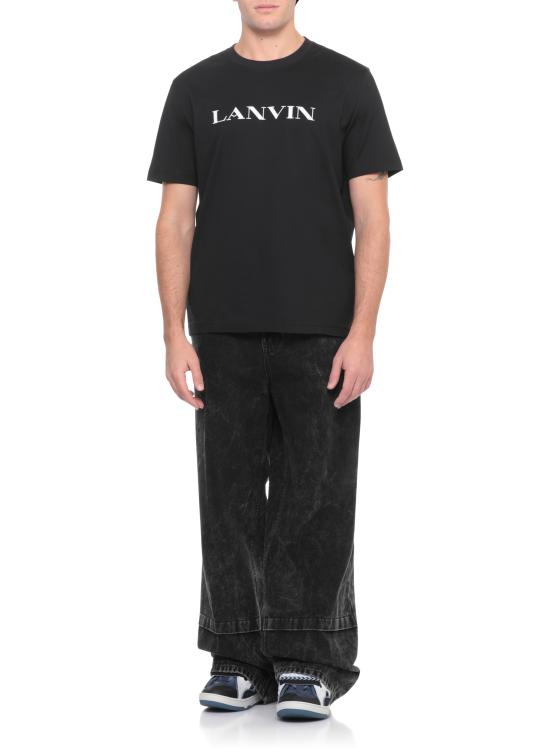 25FW 랑방 반팔 티셔츠 RMTS0012 J300H2510 Black - LANVIN