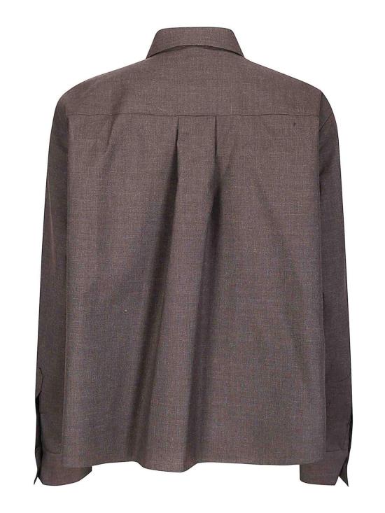  사카이 셔츠 2508222614 Brown - SACAI