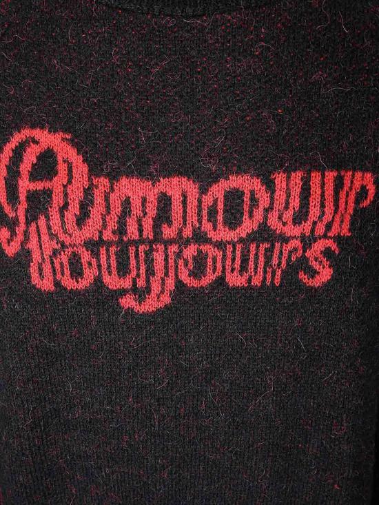 25FW 까르네 볼렌떼 스웨터 AW25KNW0302 Black - CARNE BOLLENTE