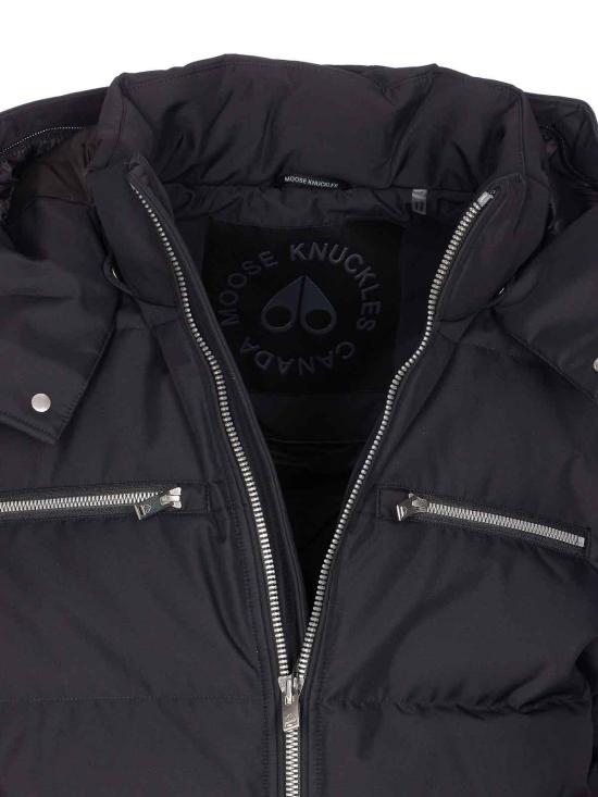 25FW 무스너클 봄버 자켓 M35MB005292 Black - MOOSE KNUCKLES