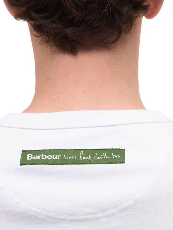 25FW 바버 반팔 티셔츠 MTS1525MTSWH11 White - BARBOUR