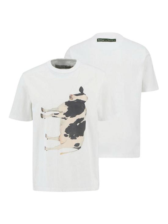 25FW 바버 반팔 티셔츠 MTS1525MTSWH11 White