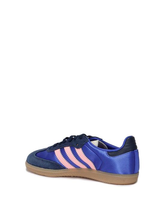 25FW 아디다스 삼바 OG 새틴 스웨이드 스니커즈 JS13173 Blue - ADIDAS