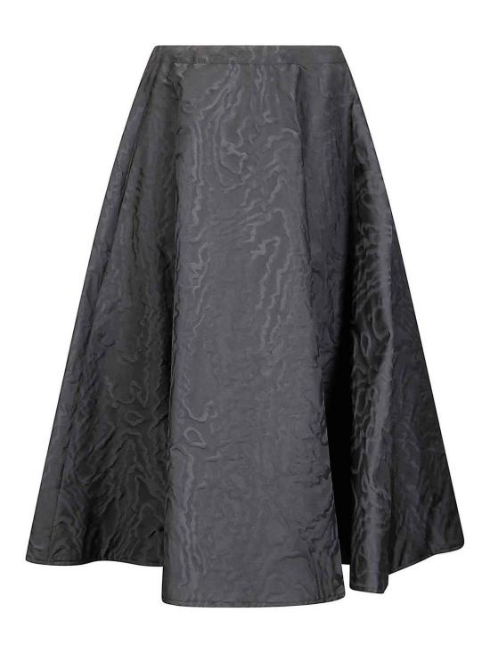  스테파노 모타리 미디 스커트 V7232006 Black