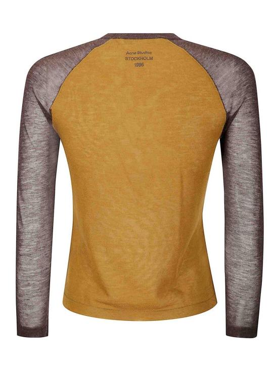 26FW 아크네 스튜디오 투톤 라이오셀&울 블렌드 티셔츠 A60588AO1 None - ACNE STUDIOS