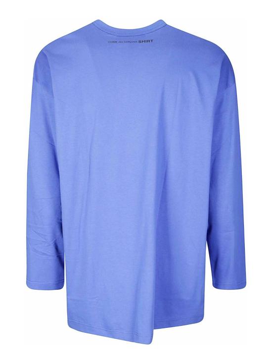 25FW 꼼데가르송 반팔 티셔츠 FPT021W251 Blue - COMME DES GARCONS