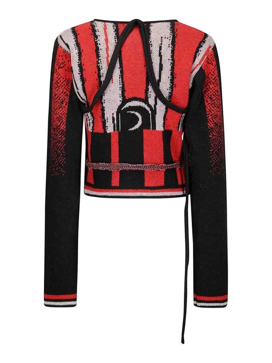  오토링거 가디건 10760250701BLKRED Red - OTTOLINGER