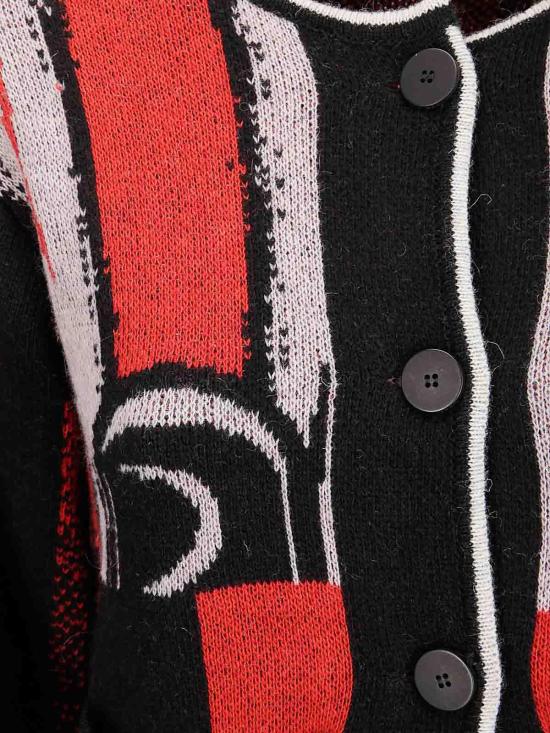  오토링거 가디건 10760250701BLKRED Red - OTTOLINGER