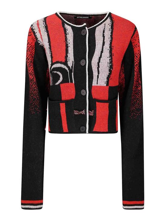  오토링거 가디건 10760250701BLKRED Red