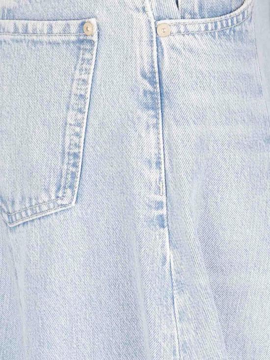  세븐포올맨카인드 미디 스커트 7UZ70E52U71O2 Light Wash - 7 FOR ALL MANKIND