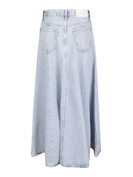  세븐포올맨카인드 미디 스커트 7UZ70E52U71O2 Light Wash - 7 FOR ALL MANKIND