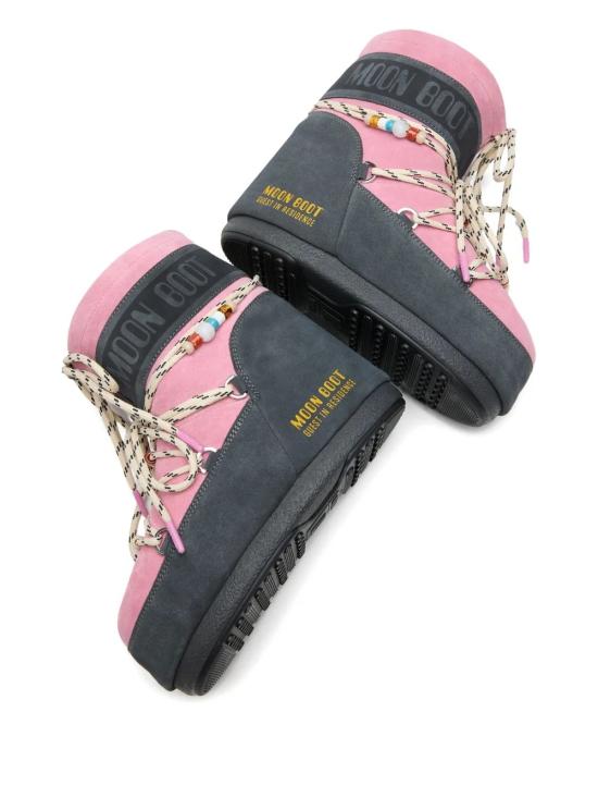 25FW 문부츠 아이콘 나일론 로우 부츠 80D1409730 HJ05 Grey rose - MOON BOOT