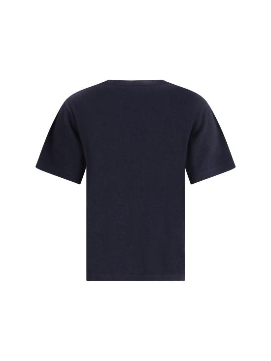26SS 익스트림캐시미어 반팔 티셔츠 26800111FE05 NAVY BLUE - EXTREME CASHMERE
