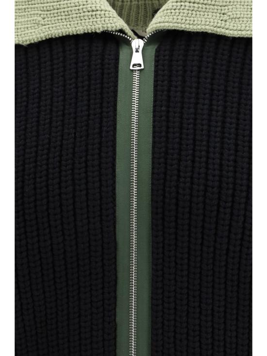 25FW 나마체코 집업 니트 NW25725 9300 BLACK - NAMACHEKO