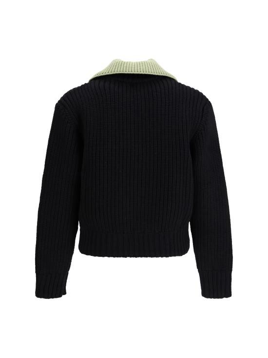 25FW 나마체코 집업 니트 NW25725 9300 BLACK - NAMACHEKO