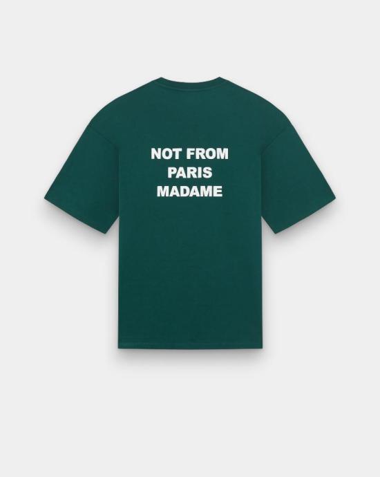 26SS 드롤드무슈 반팔 티셔츠 TS203 CO002 DGN Green - DROLE DE MONSIEUR