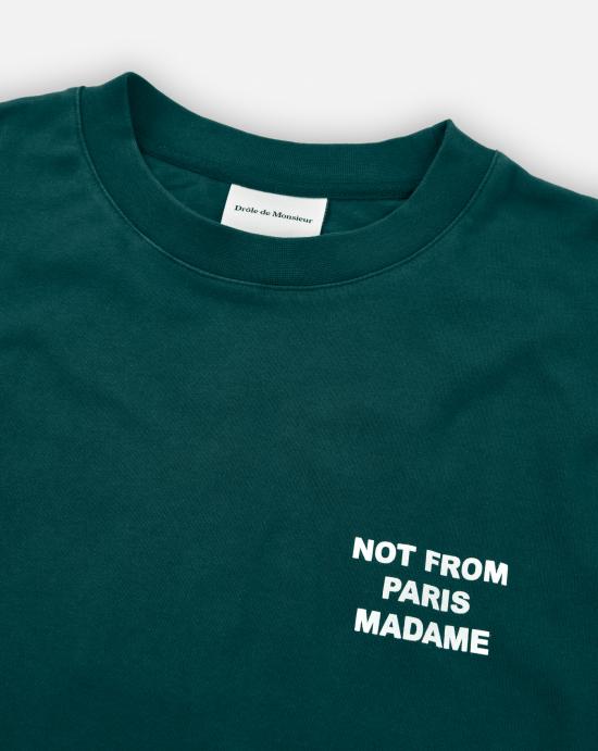 26SS 드롤드무슈 반팔 티셔츠 TS203 CO002 DGN Green - DROLE DE MONSIEUR