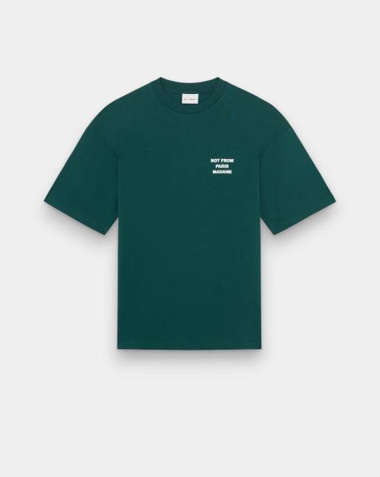 26SS 드롤드무슈 반팔 티셔츠 TS203 CO002 DGN Green - DROLE DE MONSIEUR