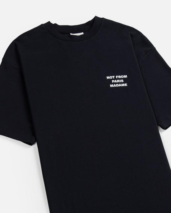 26SS 드롤드무슈 반팔 티셔츠 TS203 CO002 BL Black - DROLE DE MONSIEUR