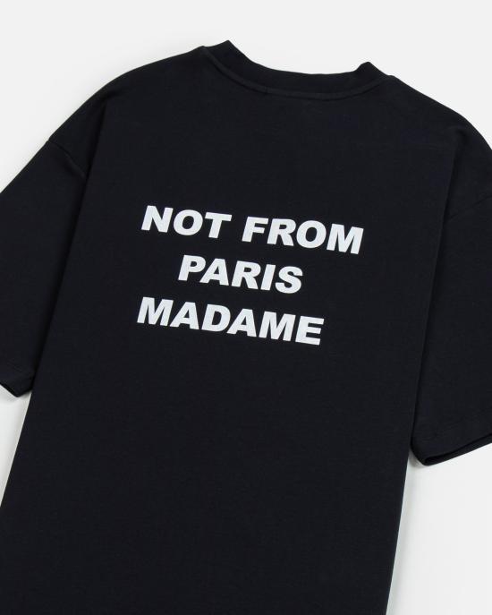 26SS 드롤드무슈 반팔 티셔츠 TS203 CO002 BL Black - DROLE DE MONSIEUR