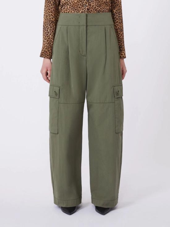 26SS 위켄드막스마라 스트레이트 팬츠 2615131101600004 DARK GREEN - WEEKEND MAX MARA