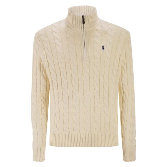 26SS 폴로 랄프로렌 집업 니트 710810841 CREAM