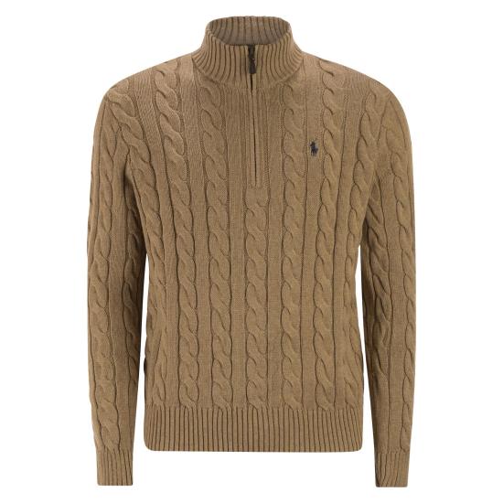 26SS 폴로 랄프로렌 집업 니트 710810841 CAMEL