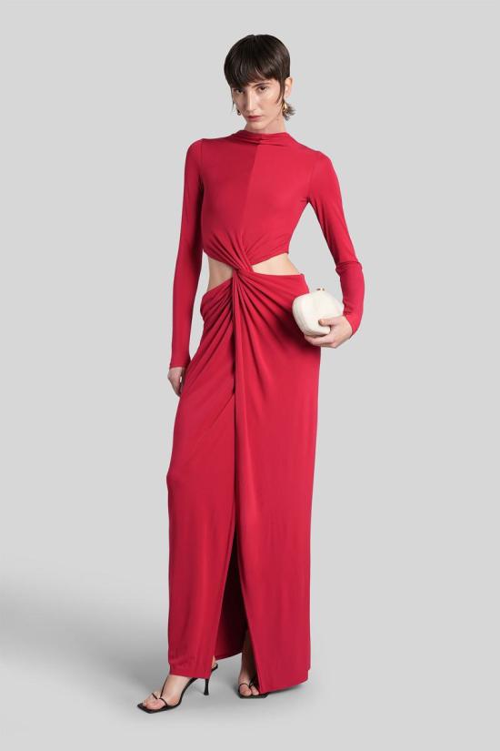 25FW 컬트 가이아 롱 원피스 431160 DR1214JY1952 RED - CULT GAIA