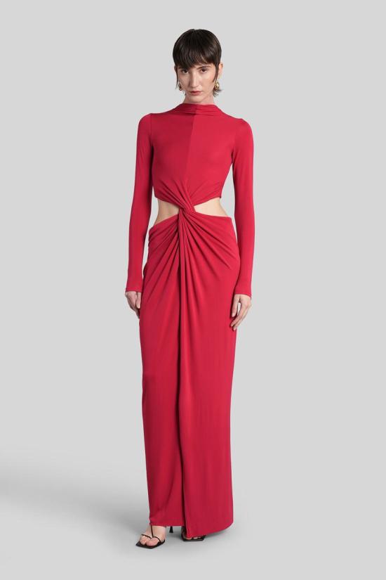 25FW 컬트 가이아 롱 원피스 431160 DR1214JY1952 RED