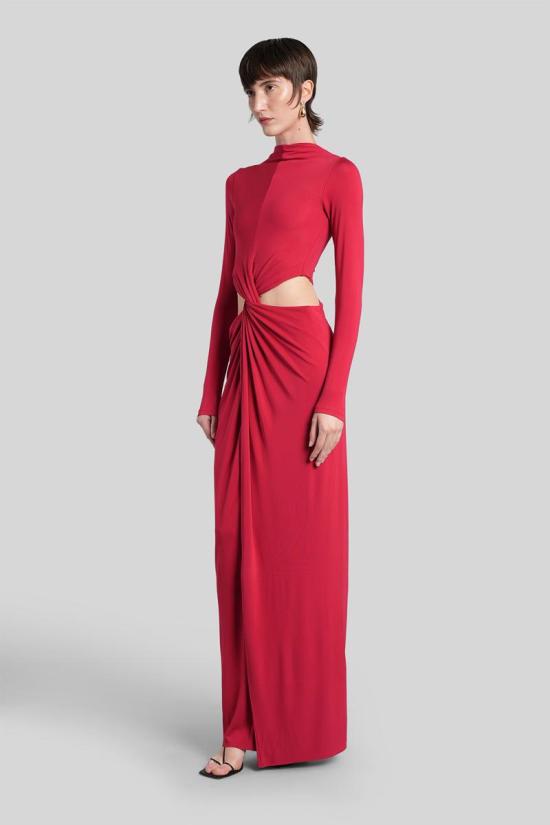 25FW 컬트 가이아 롱 원피스 431160 DR1214JY1952 RED - CULT GAIA