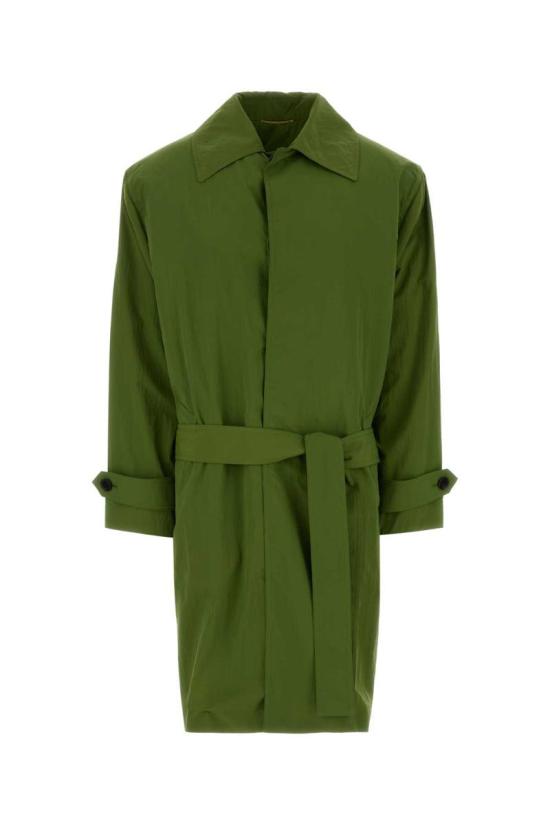 25FW 생로랑 코트 851211Y6J30 3710 GREEN