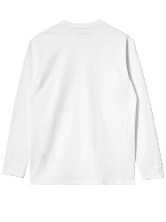26SS 칼하트 WIP 롱슬리브 체이스 티셔츠 I026392 00R XX White - CARHARTT WIP