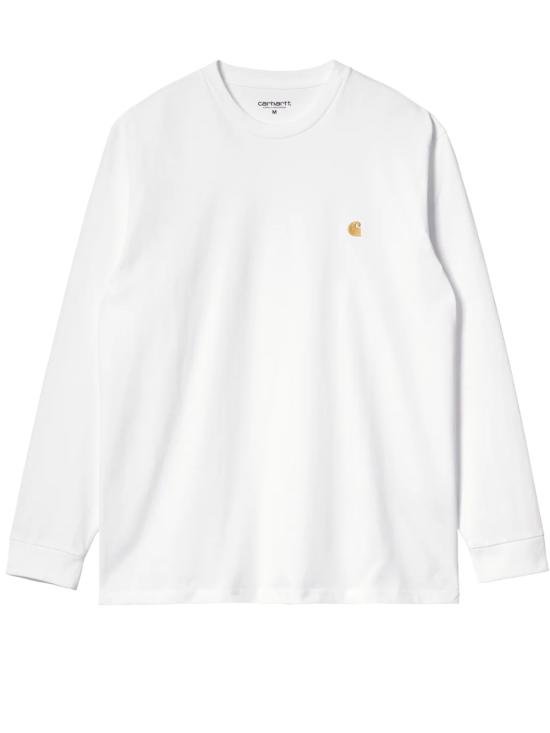 26SS 칼하트 WIP 롱슬리브 체이스 티셔츠 I026392 00R XX White