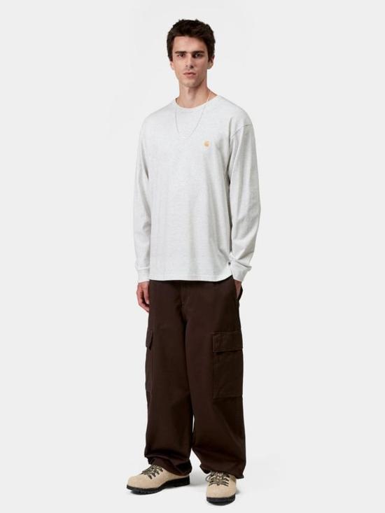 26SS 칼하트 WIP 롱슬리브 체이스 티셔츠 I026392 00R XX White - CARHARTT WIP