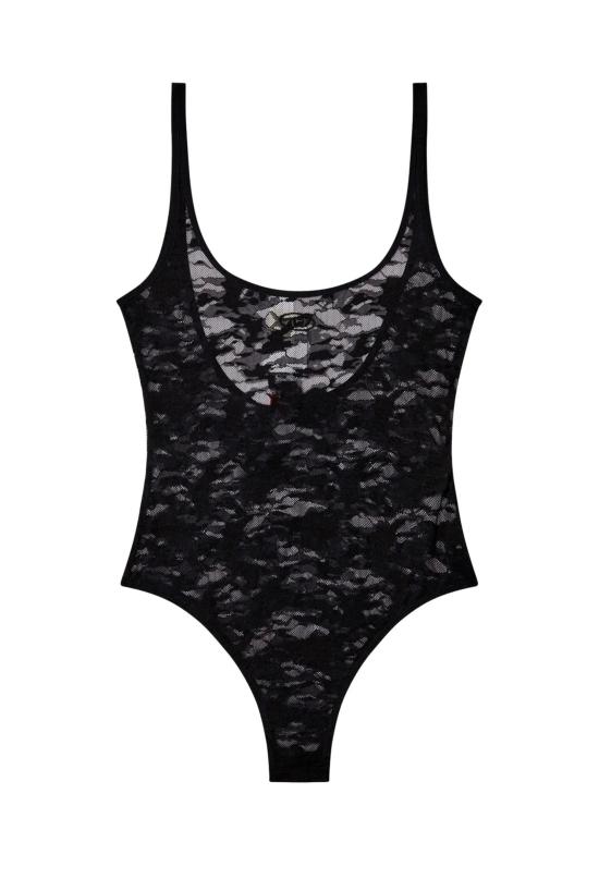 25FW 디젤 바디수트 티셔츠 A17536 0DRAK 9XX Black