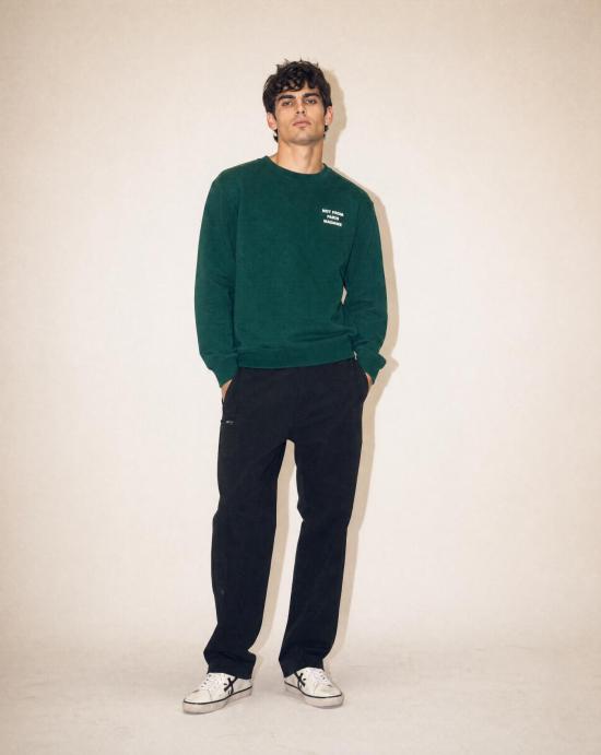26SS 드롤드무슈 긴팔 티셔츠 SW149 CO127 DGN Dark green - DROLE DE MONSIEUR