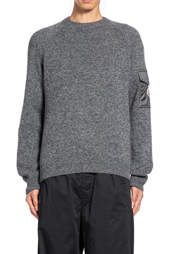 25FW 몽클레어 물리네 울 & 캐시미어 스웨터 9C00012M3550P99 BLACK DOM