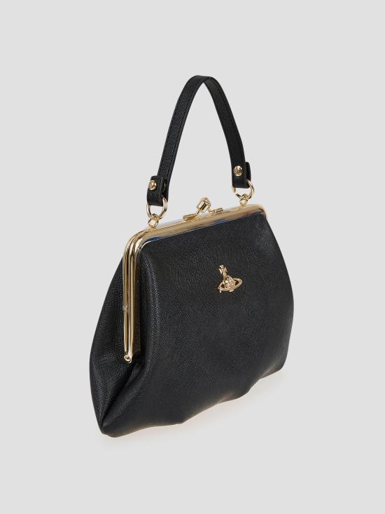 25FW 비비안웨스트우드 숄더백 4B010007WS0021 N402 BLACK 3D ORB - VIVIENNE WESTWOOD