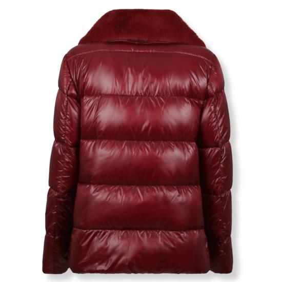 25FW 에르노 울트라라이트 나일론 & 레이디 얼터너티브 퍼 다운 자켓 PI001923D 12017Z Burgundy - HERNO